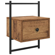 Comodino | Armadio da Notte | Mobiletto da notte con cassetto Legno vecchio 35 x 30 x 51 cm