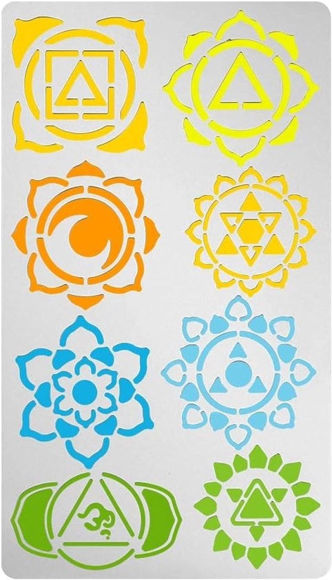 Scheletro metallico simbolo dell'1° Chakra in acciaio inossidabile - decorazione DIY per scrapbooking e album fotografici