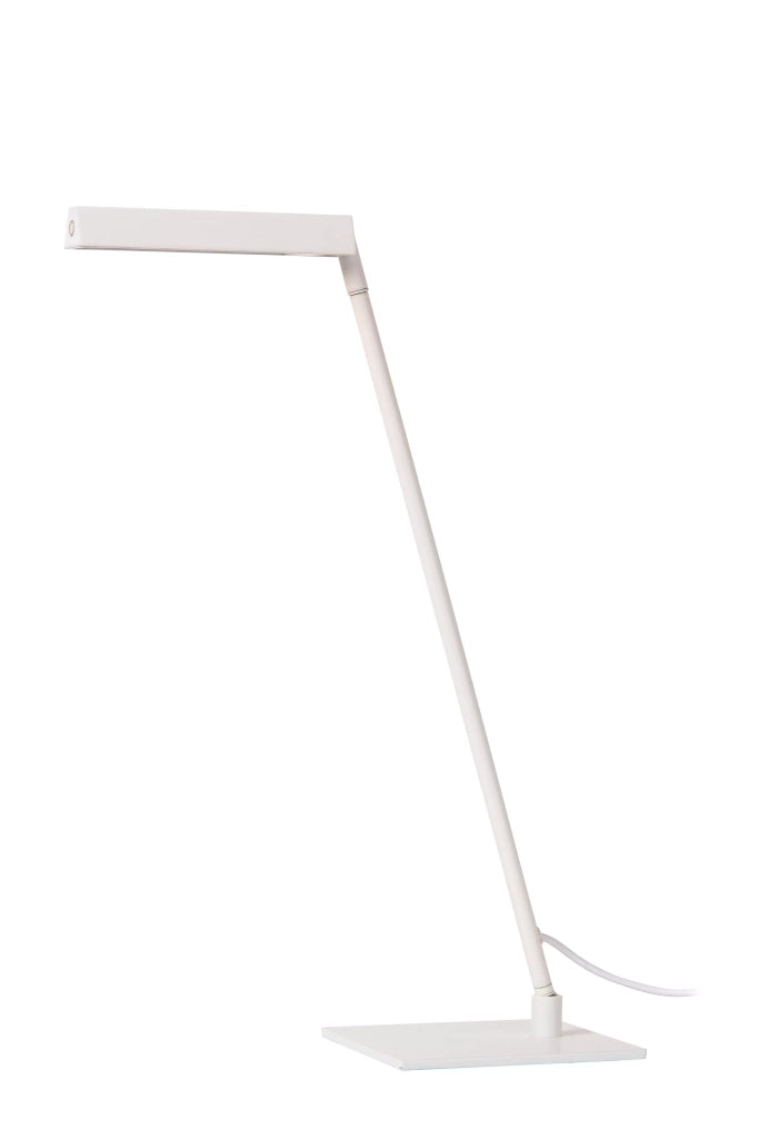 Lampada da scrivania bianca LED touch dimmer Lucide Lavale