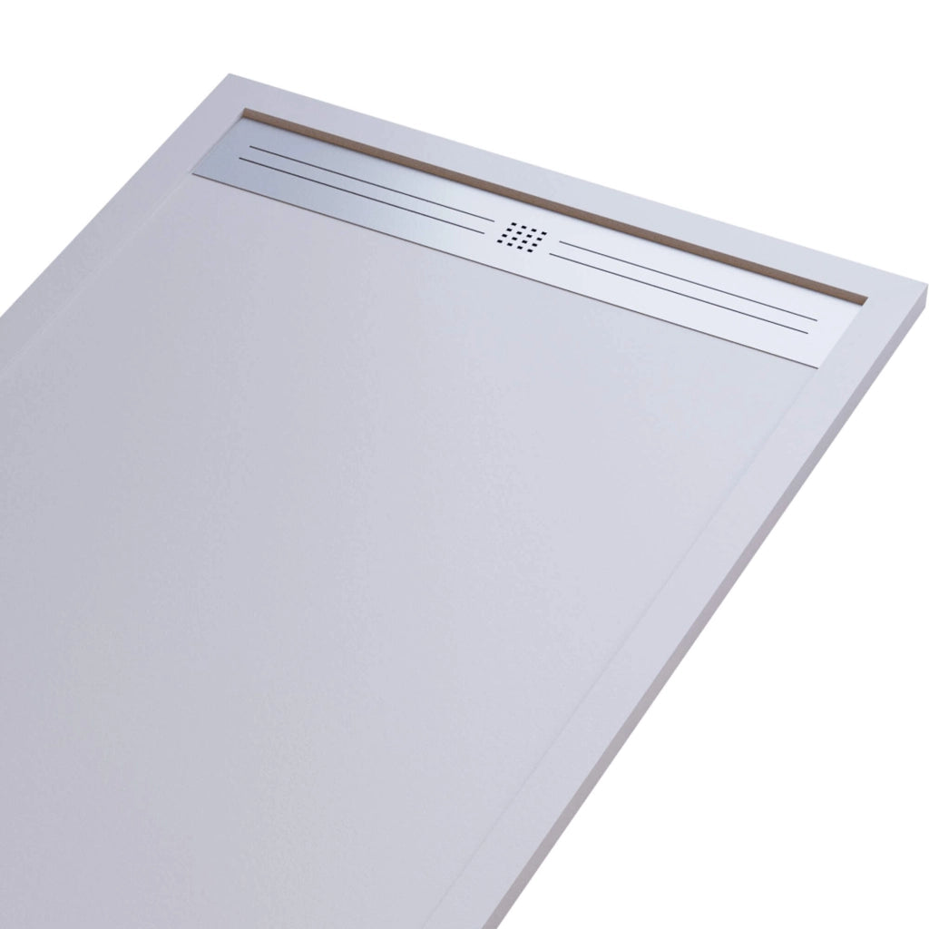 Piatto Doccia 80x170 cm in Pietra Bonussi Trivor Bianco