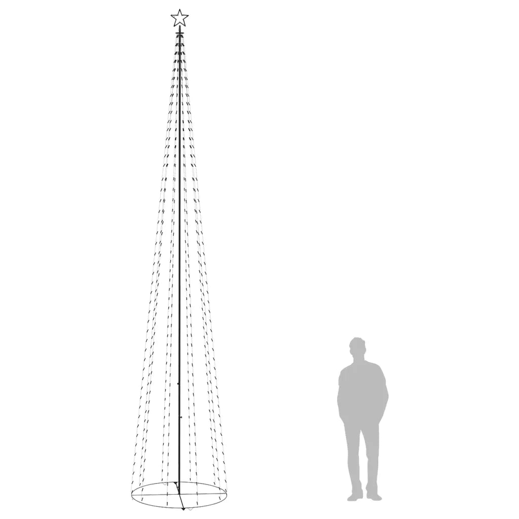 Albero di Natale | Decorazioni natalizie a Cono con 752 LED Blu 160x500 cm