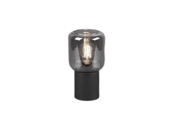 Lampada da tavolo NICO nera vetro/metallo E27 RL 24cm