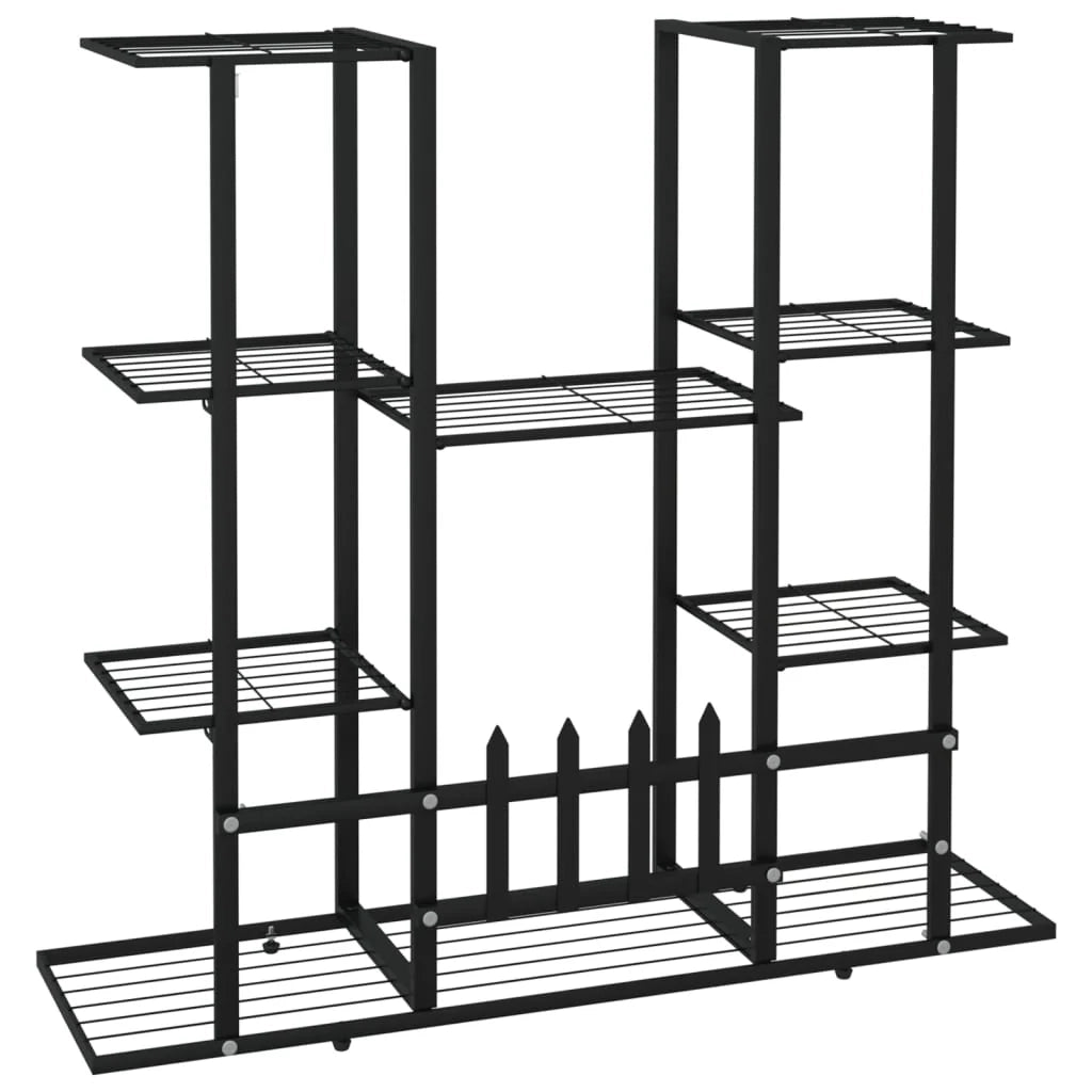 Portavasi mobiletto per fiori 94,5 x 25 x 89 cm ferro nero 02_0045248