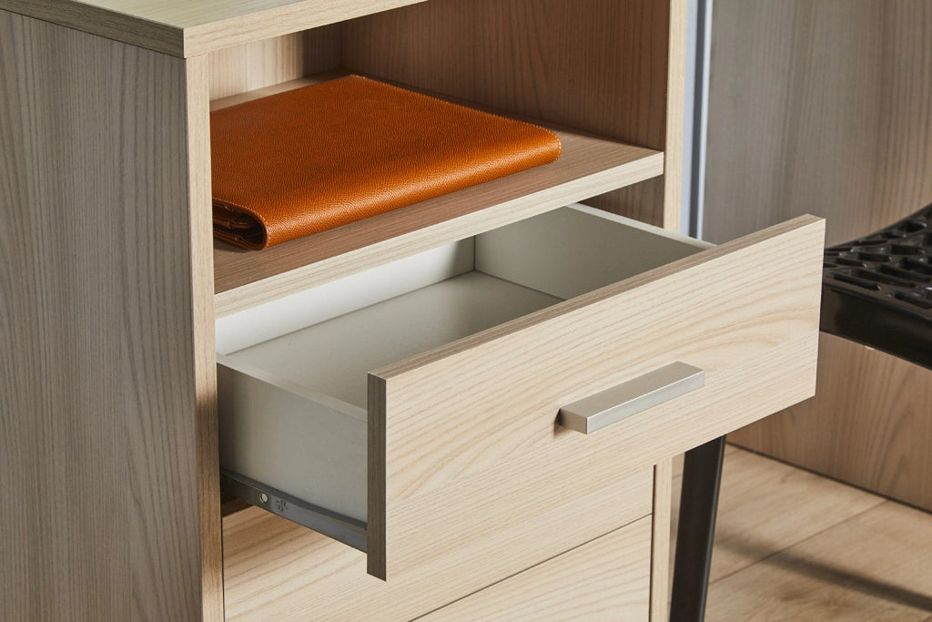 Scrivania da Ufficio 4 Cassetti 120x76x55 cm Olmo Chiaro