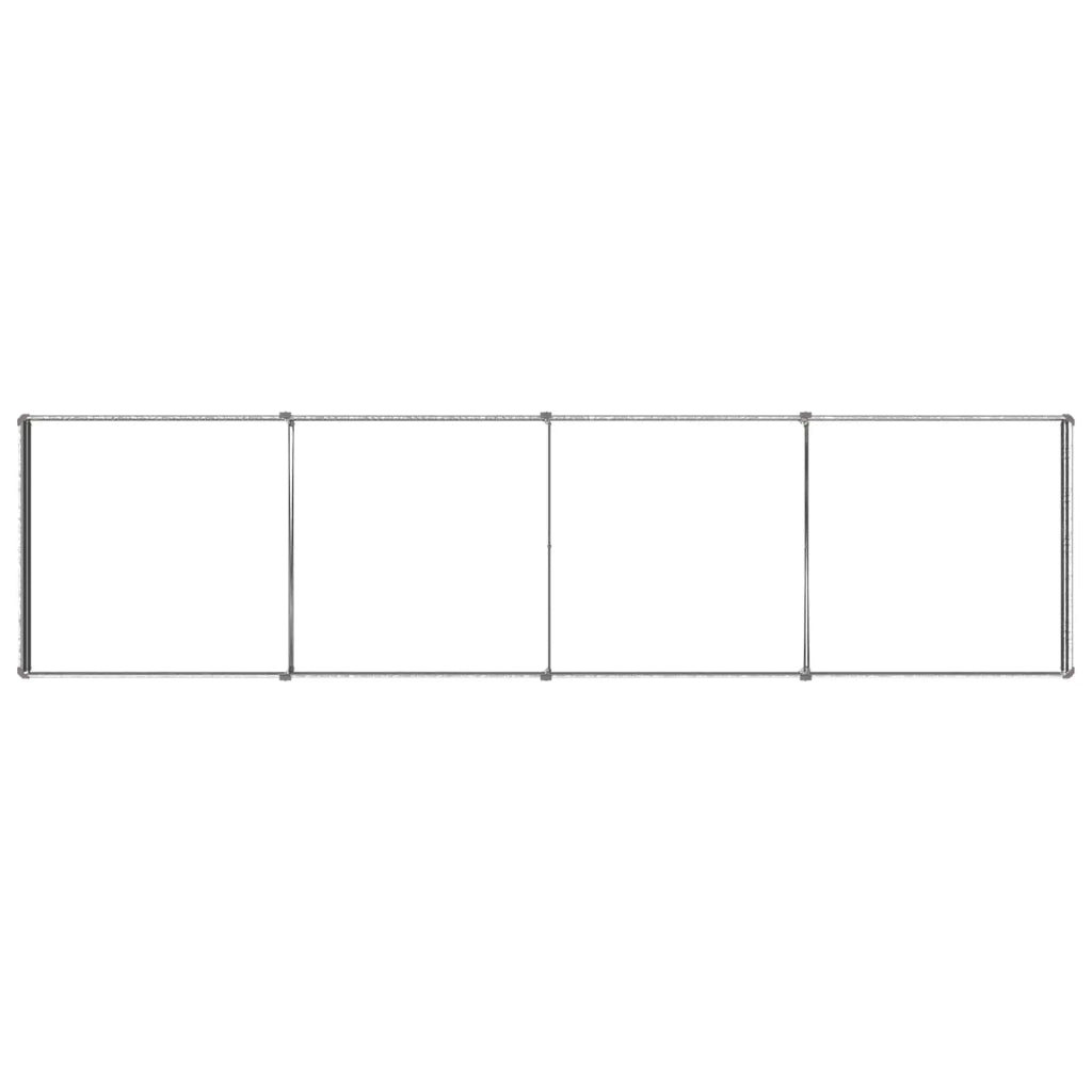Letto rialzato da giardino Argento 320 x 80 x 24 cm 8006500