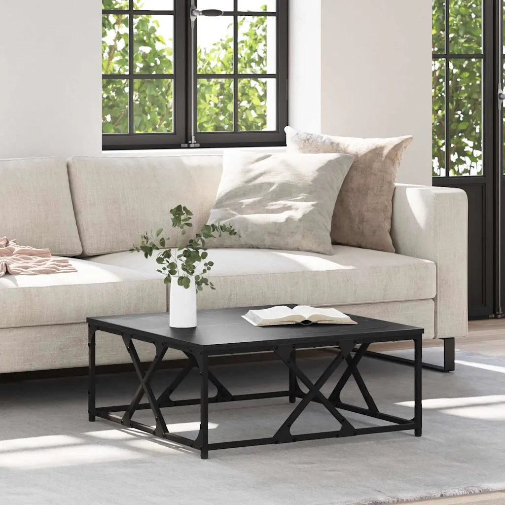 Tavolino da salotto Rovere Nero 70 x 70 x 30 cm 882774