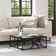 Tavolino da salotto Rovere Nero 70 x 70 x 30 cm 882774