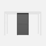 Persiana con lamelle orientabili 1.3m per pergola triomphe, antracite
