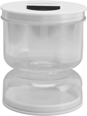 Contenitore per Alimenti - Separatore Acqua-Alimenti - Contenitore per Cibo - Vaschetta Acrilica - 200 ml - Accesso Facile - Contenitore per Cibo