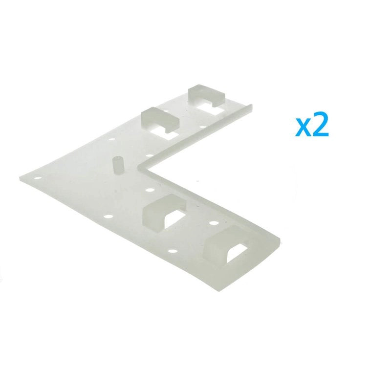 2 PZ Clip Fissaggio Curva 4 Posizioni Passo 14x7mm per Bobina Striscia LED Angolo Parete