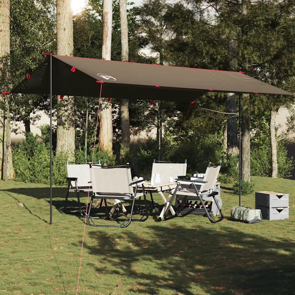 Telone da Campeggio Marrone 506x306 cm Impermeabile 4009601