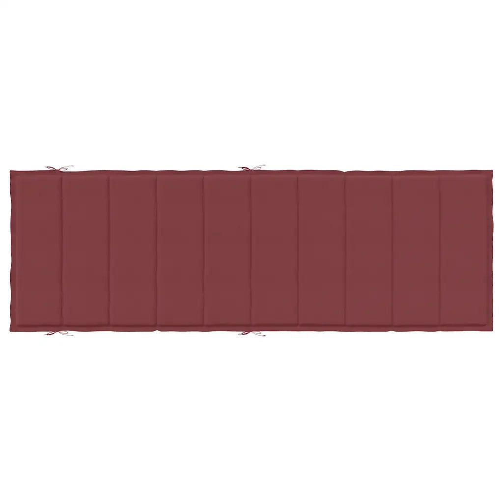 Cuscino per Lettino Prendisole Rosso Vino Mélange 186x58x4cm 4002485