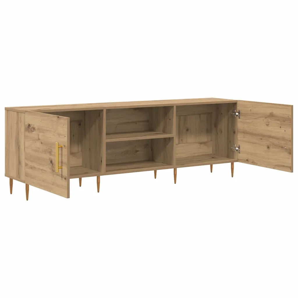 Mobile TV-Credenza per TV-Console TV rovere artigianale 150 x 30 x 50 cm Legno multistrato 889264