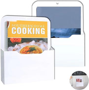 Sostegno magnetico per mappe, penna e oggetti, contenitore per ufficio, carta A4, borsa per lettere, con magneti forti, per frigorifero, tavolo magnetico, ufficio casalingo, scuola, bianco, 2 pezzi