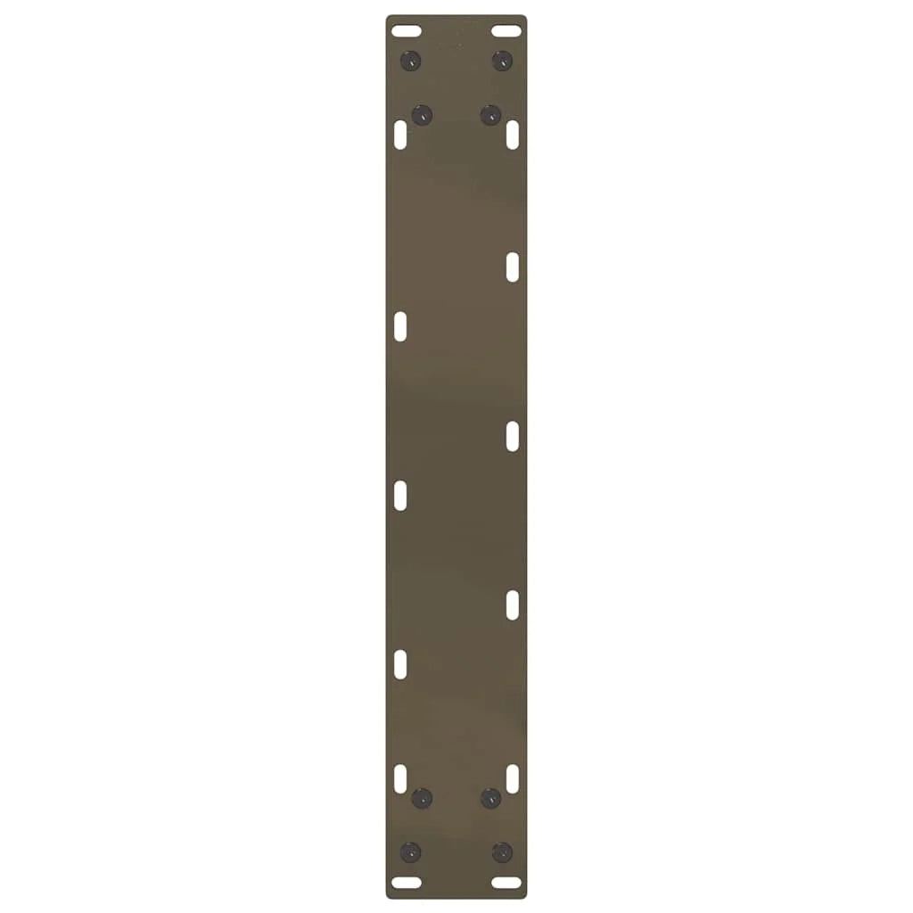 Set di 2 gambe per tavolo da bar a forma di U modello in acciaio resistente 50 x 90 cm design moderno in acciaio naturale 02_0057463
