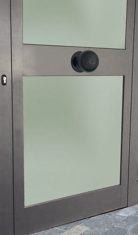 Pomolo fisso per porta SAGUATTI 869/70QB in alluminio nero lucido