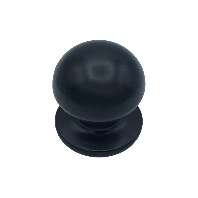 Pomolo fisso per porta SAGUATTI 869/70QOB in alluminio nero opaco