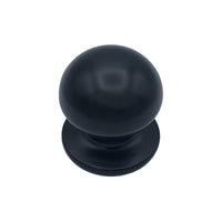 Pomolo fisso per porta SAGUATTI 869/70QOB in alluminio nero opaco