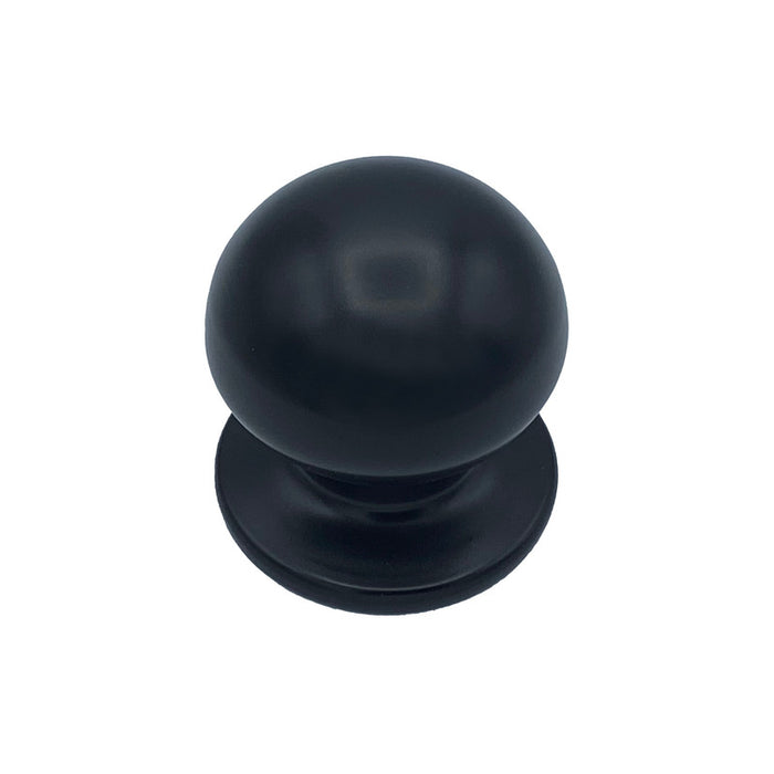 Pomolo fisso per porta SAGUATTI 869/70QOB in alluminio nero opaco