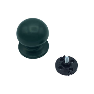 Pomolo fisso per porta SAGUATTI 869/70SAB in alluminio verde opaco