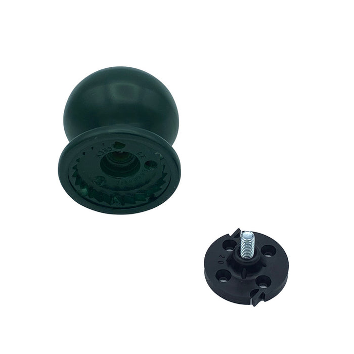 Pomolo fisso per porta SAGUATTI 869/70SAB in alluminio verde opaco