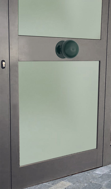 Pomolo fisso per porta SAGUATTI 869/70SB in alluminio verde lucido
