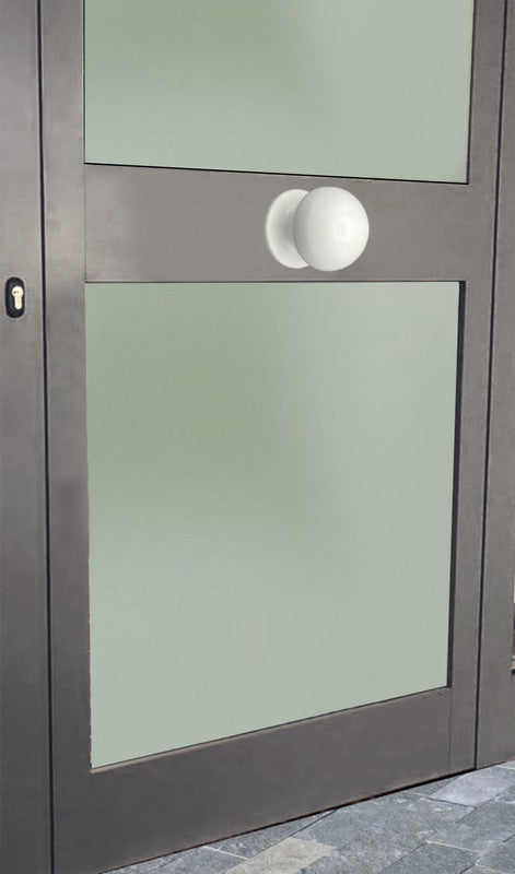 Pomolo fisso per porta SAGUATTI 869/70TOB in alluminio bianco opaco