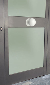 Pomolo fisso per porta SAGUATTI 869/70TOB in alluminio bianco opaco