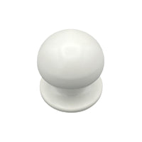 Pomolo fisso per porta SAGUATTI 869/70TOB in alluminio bianco opaco