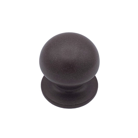 Pomolo fisso per porta SAGUATTI 869/70UAB in alluminio marrone opaco