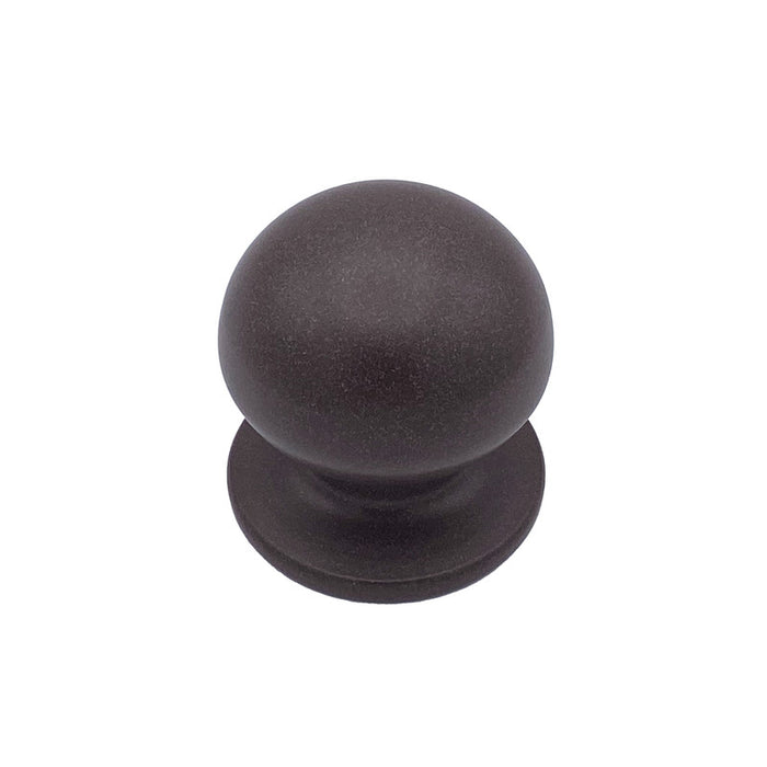 Pomolo fisso per porta SAGUATTI 869/70UAB in alluminio marrone opaco