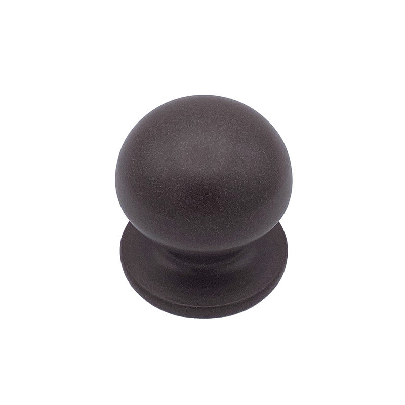 Pomolo fisso per porta SAGUATTI 869/70UAB in alluminio marrone opaco