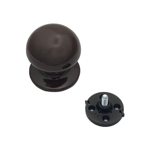 Pomolo fisso per porta SAGUATTI 869/70UB in alluminio marrone lucido