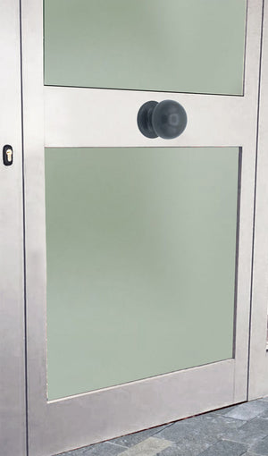 Pomolo fisso per porta SAGUATTI 869/70YAB in alluminio grigio opaco