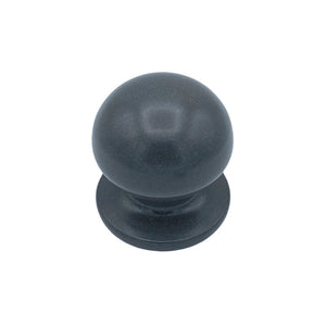 Pomolo fisso per porta SAGUATTI 869/70YAB in alluminio grigio opaco