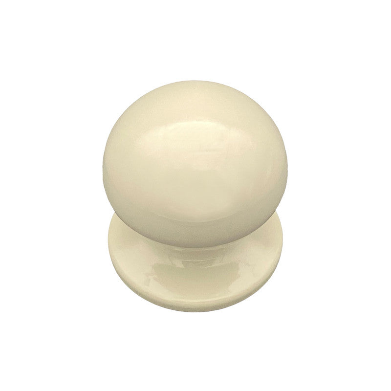 Pomolo fisso per porta SAGUATTI 869/70KB in alluminio bianco lucido