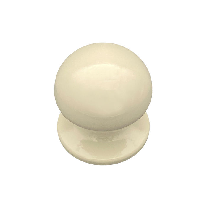 Pomolo fisso per porta SAGUATTI 869/70KB in alluminio bianco lucido