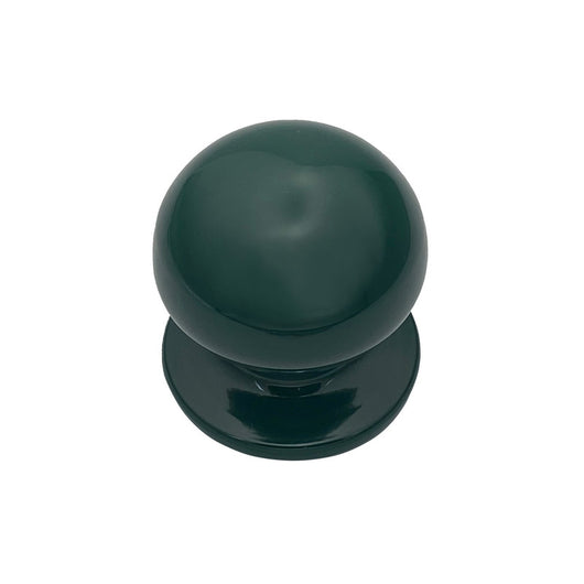 Pomolo fisso per porta SAGUATTI 869/70SB in alluminio verde lucido