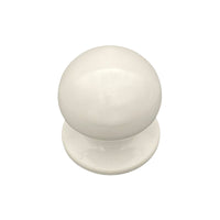 Pomolo fisso per porta SAGUATTI 869/70TB in alluminio bianco lucido