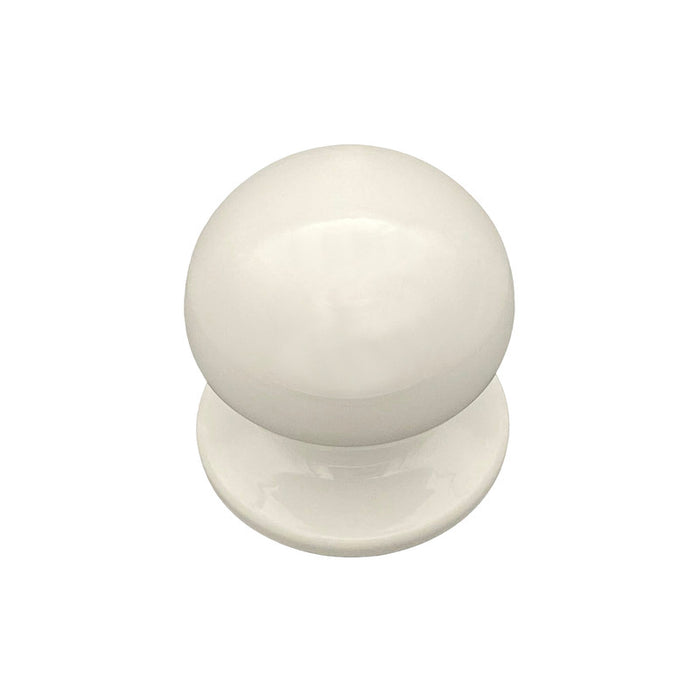 Pomolo fisso per porta SAGUATTI 869/70TB in alluminio bianco lucido