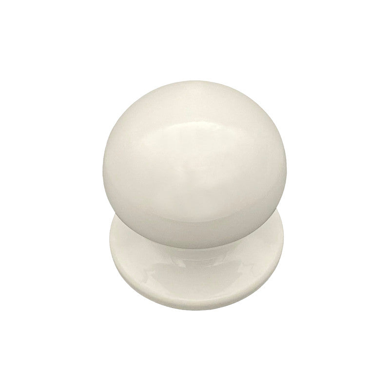 Pomolo fisso per porta SAGUATTI 869/70TB in alluminio bianco lucido