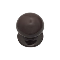 Pomolo fisso per porta SAGUATTI 869/70UB in alluminio marrone lucido