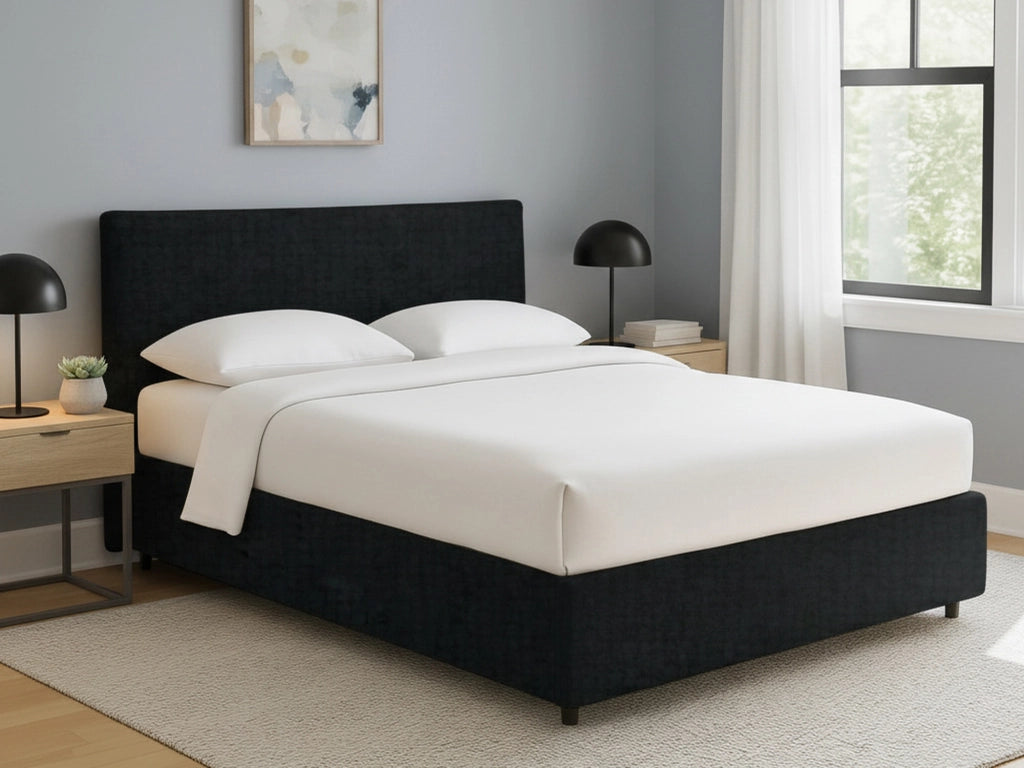 Staines, Letto Singolo Sfoderabile Made in Italy, Grigio Scuro