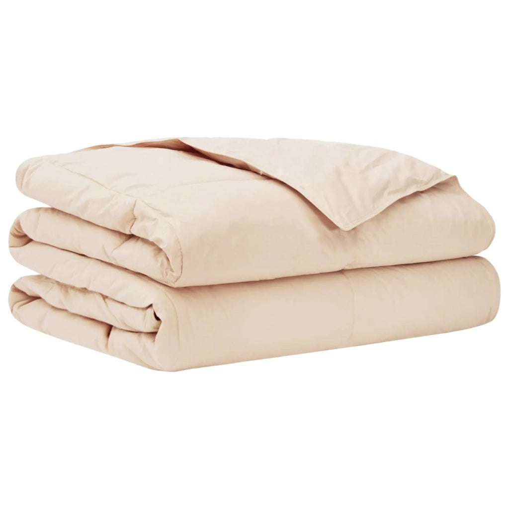 Piumino Letto Estivo Beige 220 x 240 cm 100% Kapok Naturale 42041885