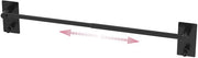 Handdoekenrek regolabile 40-75 CM - fissato alla parete - acciaio inox SUS304 - cucina bagno - nero