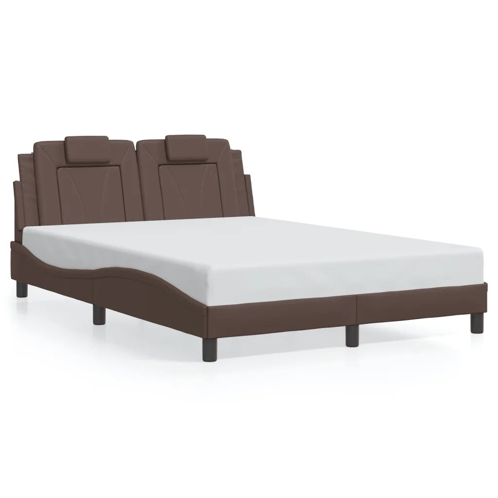 Giroletto Viana con LED senza Materasso Marrone 140x190 cm 3214017