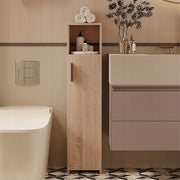 Scrivania moderna con cassetti loft bianca su gambe nere premium 80 cm