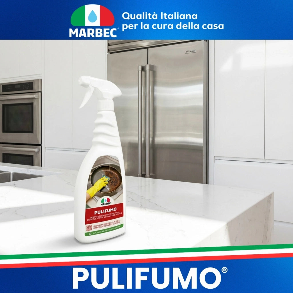Detergente spray sgrassatore forte per pulizia ordinaria di forni, barbecue, stufe e pirofile MARBEC PULIFUMO® 5LTX4PZ