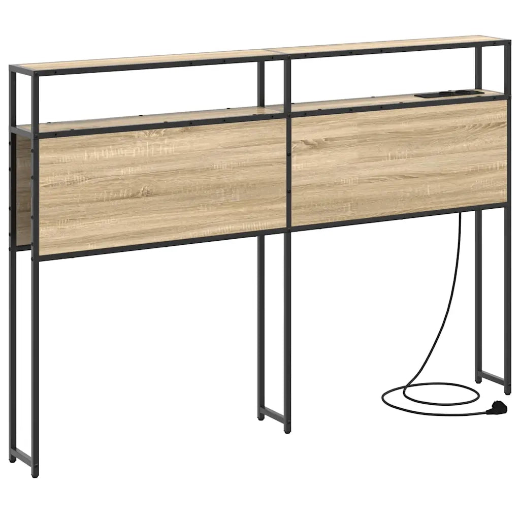 vidaXL Testata contenitore rovere sonoma 135 cm Legno multistrato