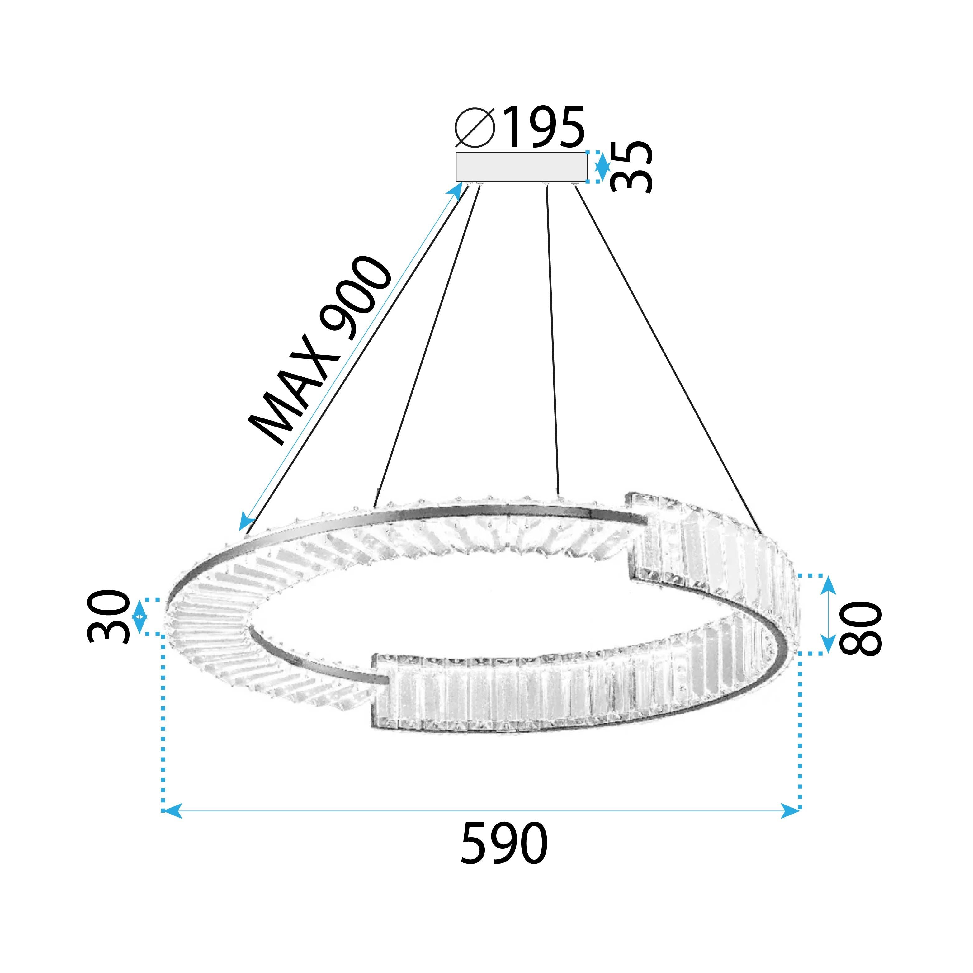 Lampada Led App1529-cp60 Chrome